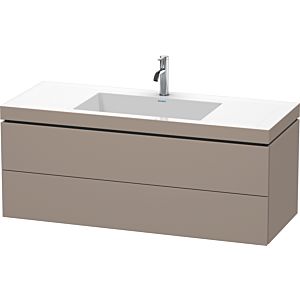Duravit L-Cube vanity unit LC6929O4343 120 x 48 cm, 2000 tap hole, basalt matt, 2 drawers