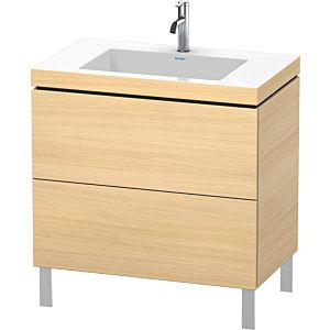 L-Cube Duravit vasque LC6937O7171 80 x 48 cm, 2000 , chêne méditerranéen, 2 coulissants, au sol