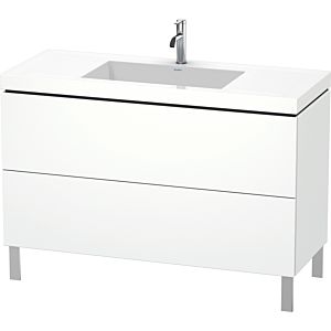 L-Cube Duravit vasque LC6939O1818 120 x 48 cm, trou pour robinet match3, match2 mat, 2 2000 blanc