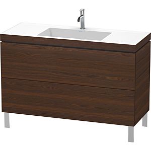 L-Cube Duravit vasque LC6939O6969 120 x 48 cm, trou pour robinet match2, noyer brossé, 2 2000