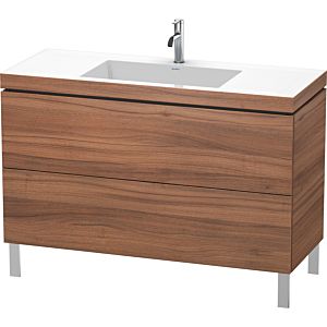 Duravit L-Cube vanity unit LC6939O7979 120 x 48 cm, match2 tap hole, natural walnut, 2 2000