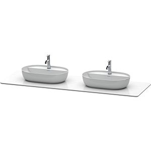 Duravit Luv Waschtisch-Konsole LU9467B1717 178,3x59,5cm, Weiß Struktur, aus Quarzstein, 2 Ausschnitte