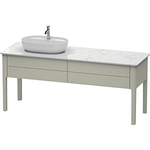 Duravit Luv Duravit sous-lavabo LU9563L6060 178,3x57cm, gauche, Taupe Seidenmatt , 2 Taupe Seidenmatt , debout