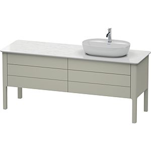 Duravit Luv Duravit sous-lavabo LU9568R6060 178,3x57cm, droite, Taupe Seidenmatt , 2 tiroirs, 2 coulissants, debout