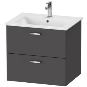 Duravit XBase Waschtisch-Unterschrank XB612004949 60x55,2x47,5cm, graphit matt, 2 Schubkästen