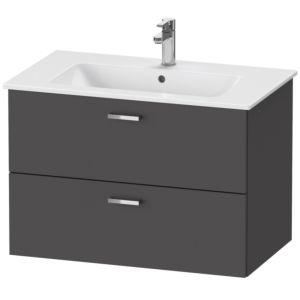 Duravit XBase Waschtisch-Unterschrank XB612104949 80x55,2x47,5cm, graphit matt, 2 Schubkästen