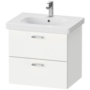 Duravit XBase Waschtisch-Unterschrank XB618901818 60x56x45,8cm, weiß matt, 2 Schubkästen