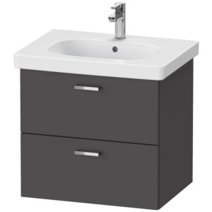Duravit XBase Duravit XB618904949 60x56x45.8cm, graphite mat, 2 tiroirs