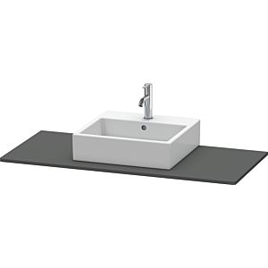 Console Duravit XSquare XS060D04949 80 x 55 cm, graphite mat, avec 1 découpe