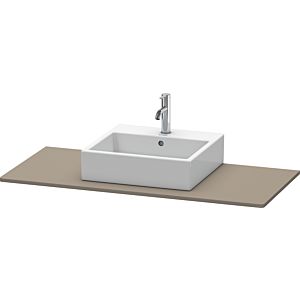 Duravit XSquare console XS060F09090 120x55cm, with 2000 cut-out, flannel gray silk matt