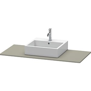 Duravit XSquare Konsole XS060F09292 120x55cm, mit 1 Ausschnitt, Steingrau seidenmatt