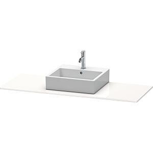 Duravit console XSquare XS060GM3636 140x55cm, avec découpe 2000 , centre, blanc satiné mat