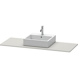 Duravit XSquare console XS060GM0707 140x55cm, with 2000 cutout, center, concrete gray matt