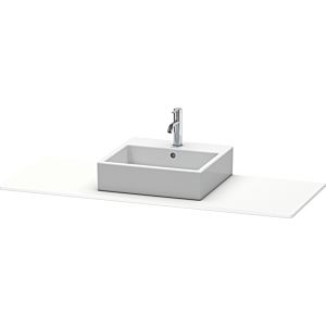 Duravit XSquare Konsole XS060GM1818 140x55cm, mit 1 Ausschnitt, mittig, weiß matt