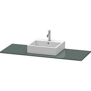 Duravit XSquare console XS060GM3838 140x55cm, with 2000 cutout, center, Dolomiti Grey high gloss