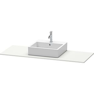 Duravit XSquare Konsole XS060GM3939 140x55cm, mit 1 Ausschnitt, mittig, Nordic weiß seidenmatt