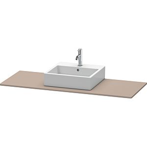Duravit XSquare console XS060GM4343 140x55cm, with 2000 cutout, center, matt basalt