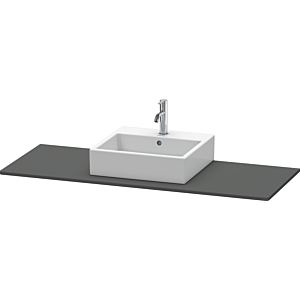 Duravit console XSquare XS060GM4949 140x55cm, avec découpe 2000 , centre, Graphit mat