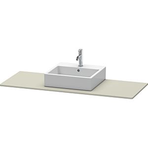 Duravit XSquare console XS060GM6060 140x55cm, with 2000 cutout, center, Taupe