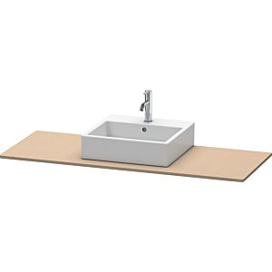 Duravit XSquare Konsole XS060GM7575 140x55cm, mit 1 Ausschnitt, mittig, Leinen