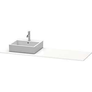 Duravit console XSquare XS060HR2222 160x55cm, avec découpe 2000 , droite, blanc brillant