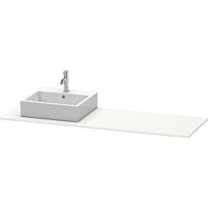 Duravit console XSquare XS060HL3636 160x55cm, avec découpe 2000 , gauche, blanc soie mat