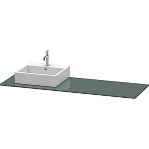 Duravit console XSquare XS060HL3838 160x55cm, avec découpe 2000 , gauche, Dolomiti Grey brillant