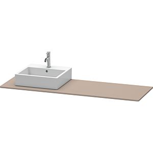 Duravit console XSquare XS060HL4343 160x55cm, avec découpe 2000 , gauche, basalte mat