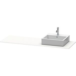Duravit XSquare Konsole XS060HR1818 160x55cm, mit 1 Ausschnitt, rechts, weiß matt
