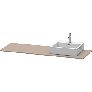 Duravit XSquare console XS060HR4343 160x55cm, with 2000 cutout, right, basalt matt