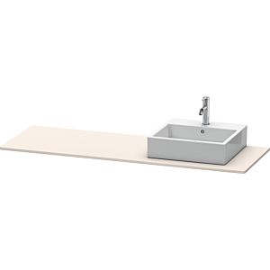 Duravit XSquare console XS060HR9191 160x55cm, with 2000 cutout, right, Taupe