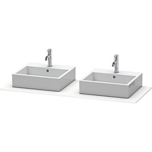 Duravit XSquare console XS063GB1818 140x55cm, avec deux découpes, blanc mat