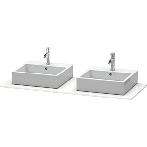 Duravit XSquare console XS063GB3636 140x55cm, avec deux découpes, blanc soie mat
