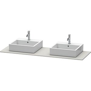 Duravit XSquare console XS063HB0707 160x55cm, with two cutouts, concrete gray matt