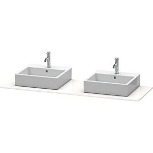 Duravit console XSquare XS063HB3939 160x55cm, avec deux découpes, blanc nordique satiné