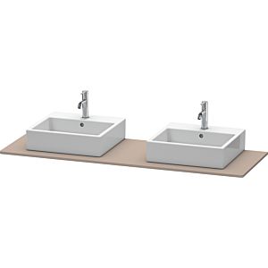 Duravit console XSquare XS063HB4343 160x55cm, avec deux découpes, basalte mat