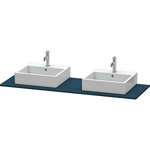 Duravit XSquare console XS063HB9898 160x55cm, with two cut-outs, Duravit XSquare satin finish