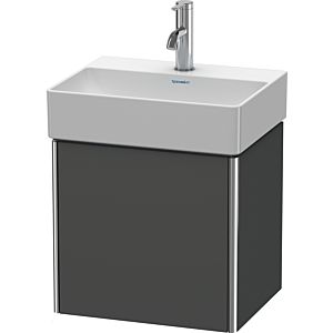 Duravit XSquare Waschtisch-Unterschrank XS4060L4949 43,4x39,7x34cm, Tür links, Graphit matt