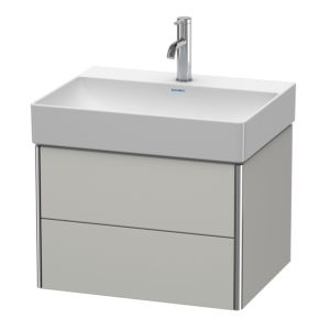 Duravit XSquare Duravit XSquare XS416100707 58.4x39.7x46cm, 2 drawers, matt concrete gray