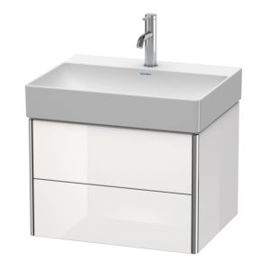 Duravit XSquare Duravit XS416102222 58,4x39,7x46cm, 2 tiroirs, blanc brillant