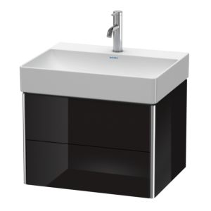 Duravit XSquare Duravit XS416104040 58,4x39,7x46cm, 2 tiroirs, noir brillant