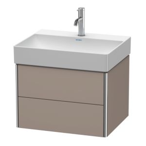 Duravit XSquare Waschtisch-Unterschrank XS416104343 58,4x39,7x46cm, 2 Schubkästen, Basalt matt