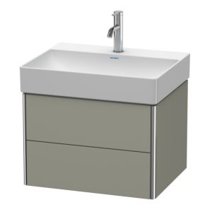 Duravit XSquare Duravit XS416109292 58,4x39,7x46cm, 2 tiroirs, gris pierre soie mat
