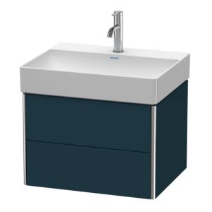 Duravit XSquare Waschtisch-Unterschrank XS416109898 58,4x39,7x46cm, 2 Schubkästen, Nachtblau seidenmatt