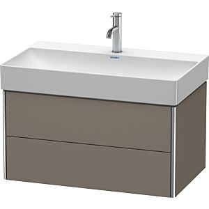 Duravit XSquare Waschtisch-Unterschrank XS416209090 78,4x39,7x46cm, 2 Schubkästen, Flannel Grey seidenmatt