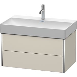 Duravit XSquare Waschtisch-Unterschrank XS416209191 78,4x39,7x46cm, 2 Schubkästen, Taupe