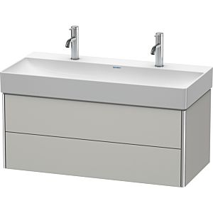 Duravit XSquare Waschtisch-Unterschrank XS416300707 98,4x39,7x46cm, 2 Schubkästen, Betongrau matt