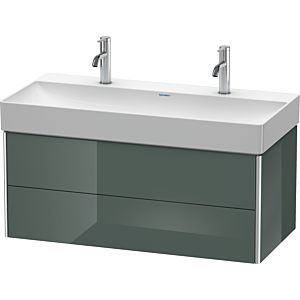 Duravit XSquare Waschtisch-Unterschrank XS416303838 98,4x39,7x46cm, 2 Schubkästen, Dolomiti Grey hochglanz
