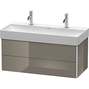 Duravit XSquare Duravit XS416308989 98,4x39,7x46cm, 2 tiroirs, flanelle gris brillant