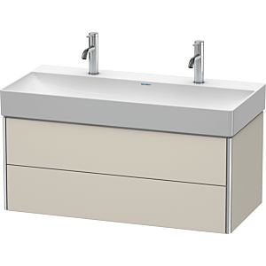 Duravit XSquare Duravit XS416309191 98,4x39,7x46cm, 2 tiroirs, Taupe